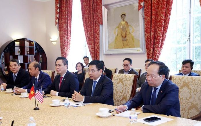 Phó Thủ tướng Nguyễn Văn Thắng khẳng định các cơ quan chức năng của Việt Nam sẵn sàng phối hợp chặt chẽ với DFC để cụ thể hóa các dự án hợp tác khả thi trong thời gian tới - Ảnh chinhphu.vn/Đức Tuân