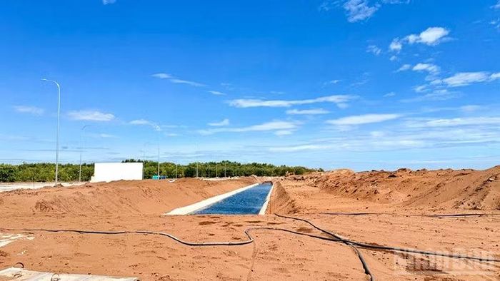 Dự án đầu tư xây dựng và kinh doanh kết cấu hạ tầng Phân khu B - Khu công nghiệp Nam Thăng Bình có quy mô khoảng 346ha. (Ảnh: Anh Quân)