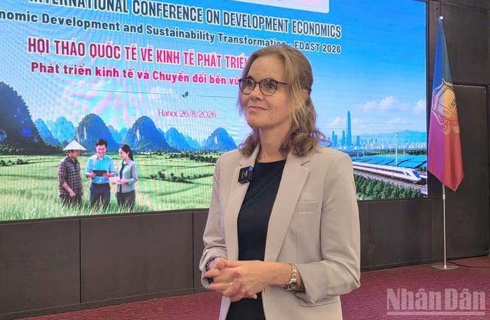 Bà Krista Kruft - Cố vấn cấp cao về quan hệ đối tác chiến lược đa phương, Đại học Wageningen, Hà Lan. (Ảnh: AN NGUYÊN)
