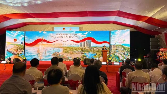 Lễ khánh thành công viên. (Ảnh: Thanh Hải)