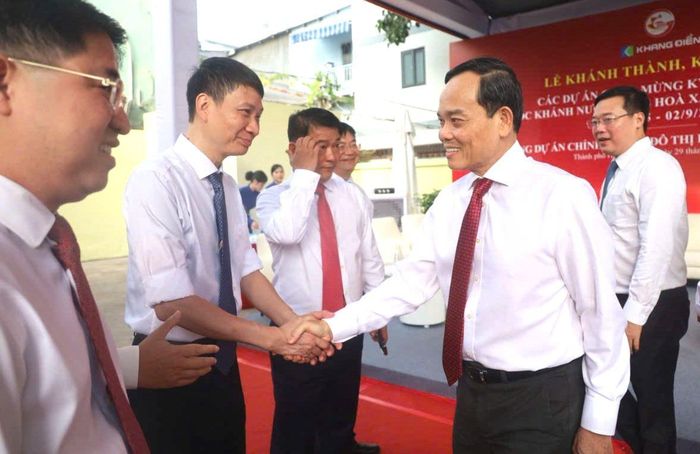  Lễ khánh thành, khởi công 11 công trình, dự án tại TPHCM tại điểm cầu chính. Ảnh: QUỐC HÙNG 