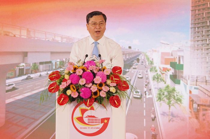  Phó Chủ tịch UBND TPHCM Nguyễn Công Vinh phát biểu tại buổi lễ. Ảnh: HOÀNG HÙNG 