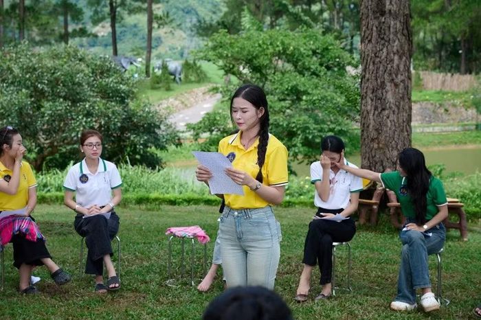 Câu chuyện của thí sinh gây xúc động. Ảnh: Tống Quốc Bằng