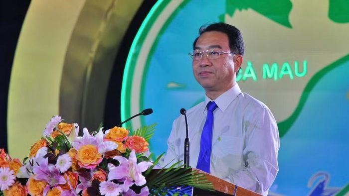 Ông Lữ Quang Ngời, Chủ tịch UBND tỉnh Cà Mau phát biểu khai mạc.