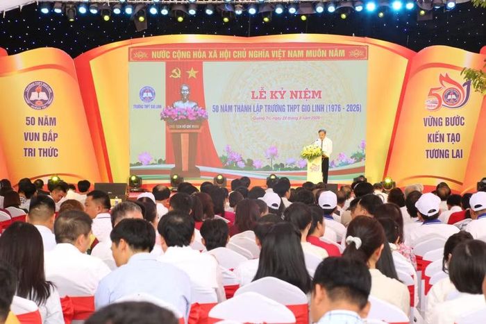 Trường THPT Gio Linh (Quảng Trị) tổ chức Lễ kỷ niệm 50 năm thành lập.