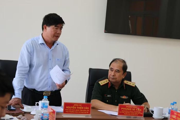 Ông Nguyễn Thiên Văn phát biểu tại buổi làm việc.
