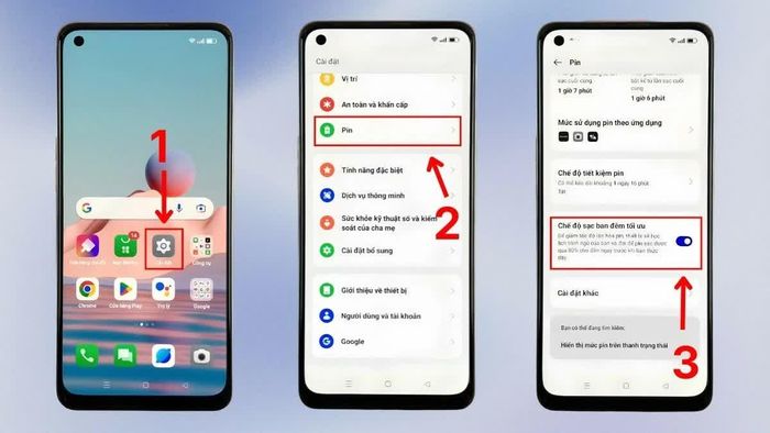Cách tắt tối ưu hóa sạc ban đêm trên OPPO dễ dàng.