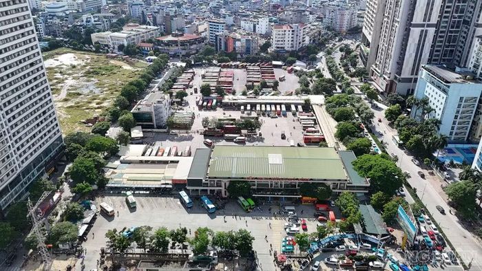 Hình ảnh bến xe Mỹ Đình chiều 28/8.