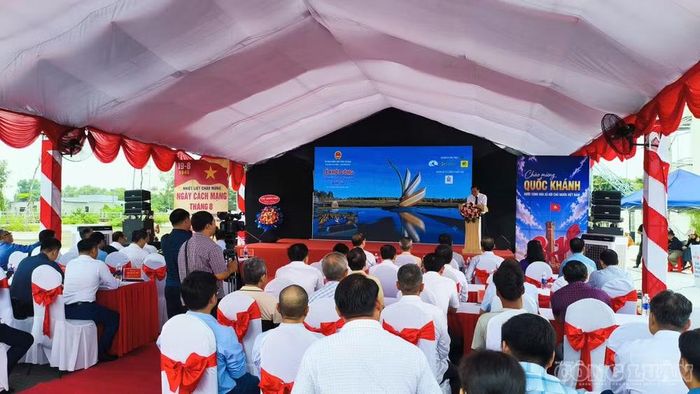 Quang cảnh lễ khởi công xây dựng Công viên Ba Hạt Lúa.