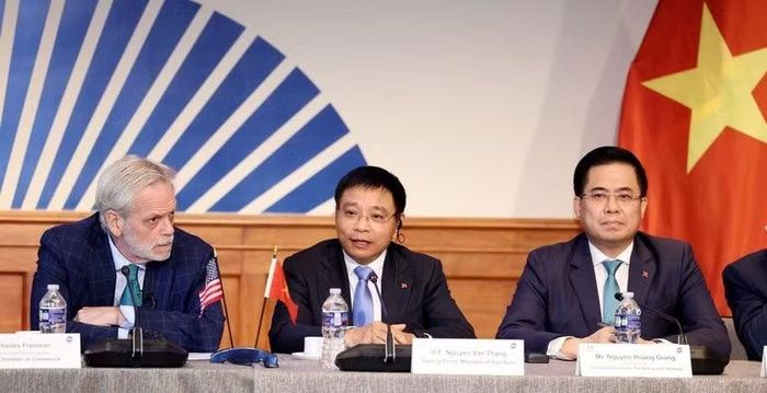 Phó Thủ tướng Nguyễn Văn Thắng: Chúng tôi mong muốn tiếp tục thu hút ưu tiên đầu tư vào các ngành, lĩnh vực chiến lược như là công nghệ cao, bán dẫn, trí tuệ nhân tạo và sản xuất tiên tiến. Ảnh: CP