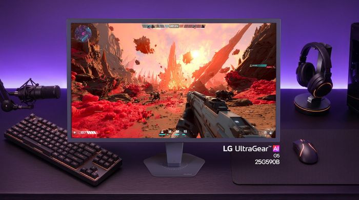 LG UltraGear 25G590B mang đến trải nghiệm chuẩn xác cho những tựa game eSports đòi hỏi tốc độ cao.