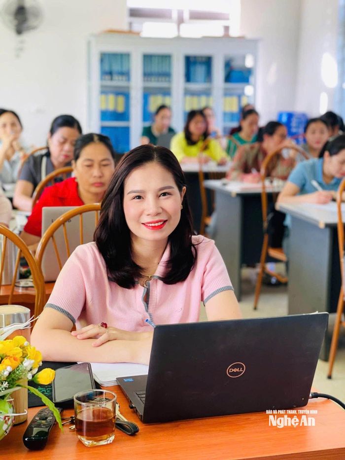 Cô giáo Đoàn Thị Ngọc Mai - nguyên Phó Hiệu trưởng Trường Mầm non Nghi Tân, phường Cửa Lò. Ảnh: NVCC