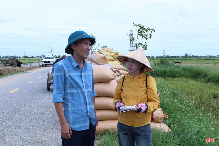 Bà Tám cho biết: “Lúa đang chín rộ nhưng thời tiết không thuận lợi, nhiều gia đình thu hoạch về không có điều kiện phơi. Vì vậy, chúng tôi cố gắng thu mua nhanh lúa tươi và hỗ trợ đưa lúa đi sấy, giúp bà con giảm áp lực sau thu hoạch”.