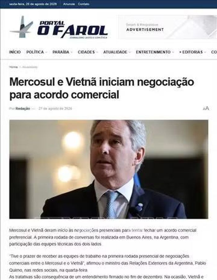 Tờ Hải đăng của Brazil đưa tin.