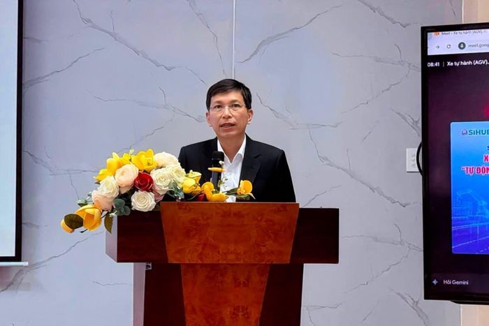 Ông Nguyễn Hữu Yên, Phó Giám đốc Sở Khoa học và Công nghệ TP Hồ Chí Minh, phát biểu tại sự kiện gần đây.