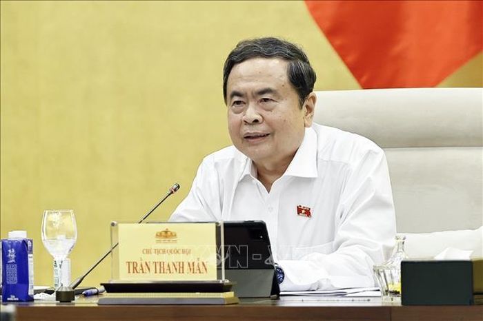 Chủ tịch Quốc hội Trần Thanh Mẫn làm Trưởng Ban Tổ chức Diễn đàn về xây dựng pháp luật lần thứ 2. Ảnh: Doãn Tấn/TTXVN