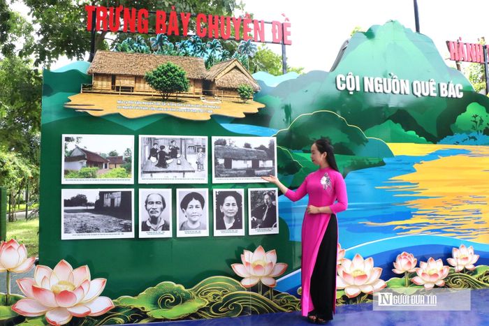 Theo bà Trần Thị Thanh Thủy, cán bộ Phòng Tuyên truyền giáo dục - Khu di tích lịch sử Kim Liên, nội dung triển lãm gồm 3 chủ đề thông qua hệ thống 8 mô hình nghệ thuật cùng các hình ảnh, tư liệu và hiện vật tái hiện hành trình hoạt động cách mạng của Chủ tịch Hồ Chí Minh từ quê hương Kim Liên đến những dấu mốc lịch sử vẻ vang của dân tộc. Qua đó lan tỏa giá trị tư tưởng, đạo đức, phong cách Hồ Chí Minh, giáo dục truyền thống yêu nước, bồi đắp niềm tự hào dân tộc và khơi dậy trách nhiệm của mỗi người trong sự nghiệp xây dựng và bảo vệ Tổ quốc.