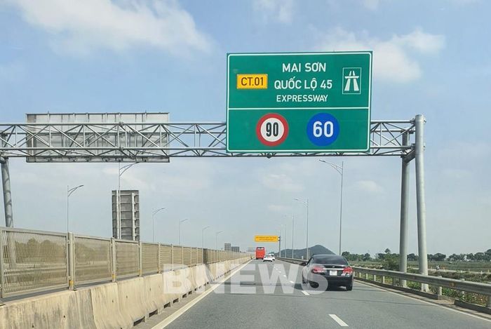 Cao tốc Mai Sơn - Quốc lộ 45 vừa được điều chỉnh tốc độ tối đa từ 80km lên 90km/h. Ảnh: Văn Xuyên/BNEWS/TTXVN