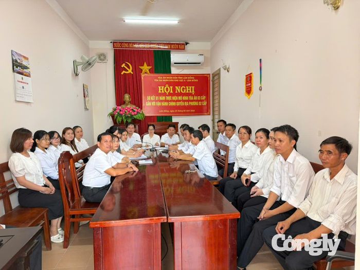 TAND khu vực 5 - Lâm Đồng tăng cường công tác hòa giải, đối thoại trong giải quyết các vụ án dân sự.