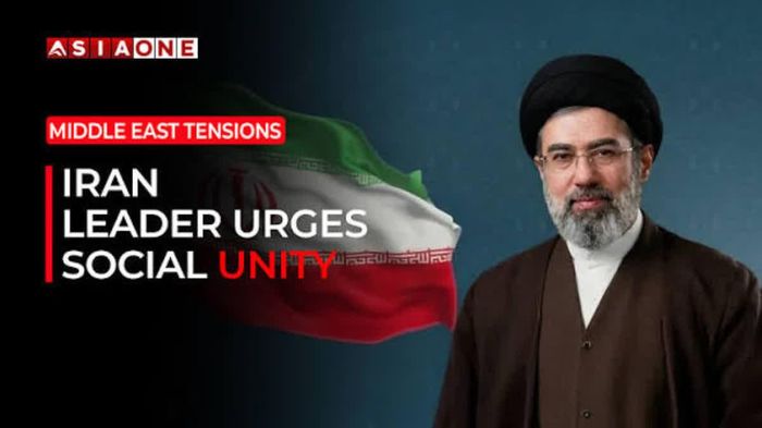 Lãnh tụ tối cao Iran Mojtaba Khamenei nhấn mạnh yêu cầu duy trì đoàn kết trong nước và cảnh báo mọi hành động gây tổn hại đến sự gắn kết xã hội. Ảnh: Asia One News.