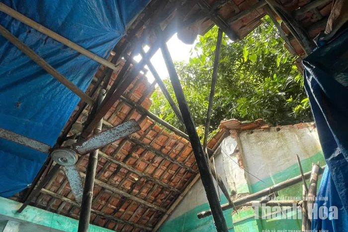 Những căn nhà chỉ cần đối mặt với mưa gió không biết sẽ sập xuống bất cứ lúc nào.