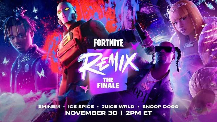 “Remix: The Finale” lập kỷ lục với 14,3 triệu người chơi cùng lúc trên Fortnite. Ảnh: Fortnite Wiki