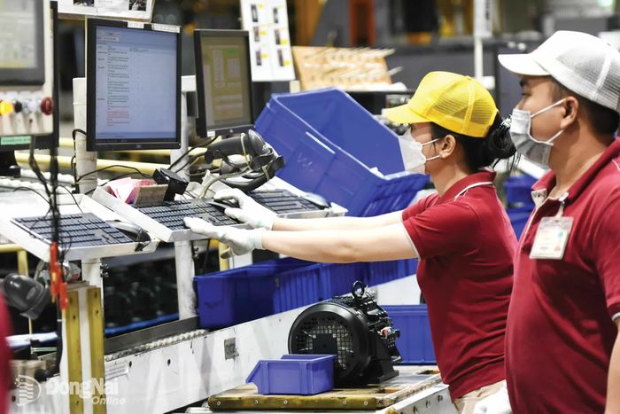 Sản xuất công nghiệp theo tiêu chí xanh tại Khu công nghiệp Amata, thành phố Đồng Nai. Ảnh: Hoàng Lộc