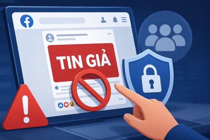 Theo quy định mới, tin giả có thể bị kiểm chứng, gắn nhãn, cảnh báo, ngăn chặn, gỡ bỏ; cá nhân, tổ chức liên quan cũng có thể được xác minh. Ảnh minh họa: AI