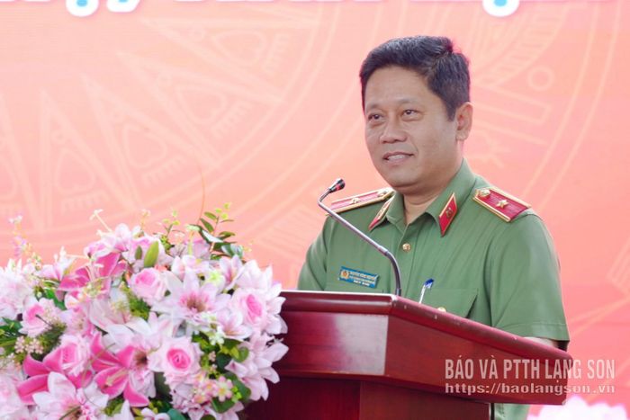 Thiếu tướng Nguyễn Hồng Nguyên, Phó Chánh văn phòng Bộ Công an phát biểu tại chương trình