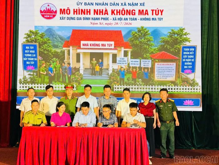Xã Nậm Xé là địa phương đầu tiên trên địa bàn tỉnh triển khai mô hình "Nhà không ma túy".