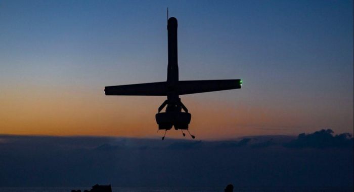 Drone cất hạ cánh thẳng đứng MQ-35A V-BAT của Shield AI. Ảnh: Shield AI