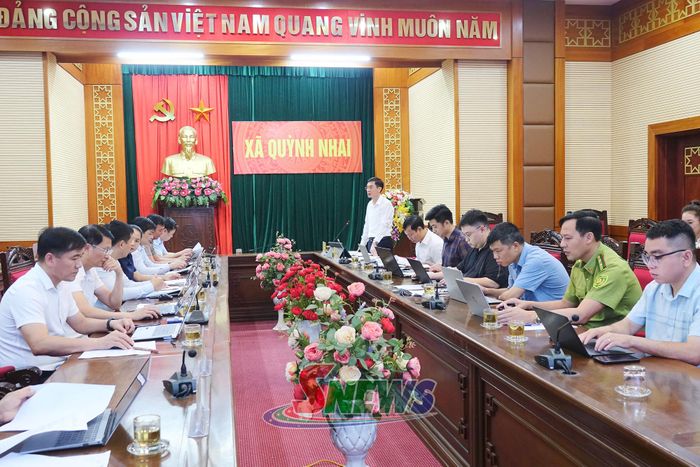 Sở Nông nghiệp và Môi trường họp kiểm tra, đôn đốc tiến độ xây dựng cơ sở dữ liệu đất đai đối với 4 xã khu vực Quỳnh Nhai cũ.