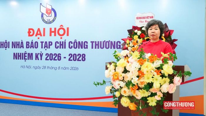 Đồng chí Ngô Minh Thủy - Phó Trưởng ban Truyền thông - Chuyên đề thay mặt Ban Thư ký Chi hội nhiệm kỳ 2026 - 2028 phát biểu nhận nhiệm vụ