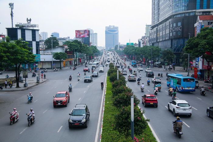 Trong khi đó các tuyến đường trung tâm Thủ đô trở nên thông thoáng ngay từ sáng nay. 