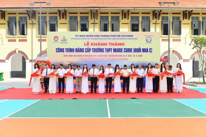 Lễ khánh thành Dự án Cải tạo, nâng cấp Trường THPT Marie Curie (Khối nhà C).