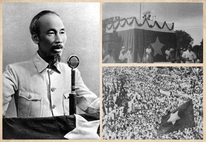 Ngày 2/9/1945, tại Quảng trường Ba Đình, Hà Nội, Chủ tịch Hồ Chí Minh đọc Tuyên ngôn Độc lập, khai sinh ra nước Việt Nam Dân chủ Cộng hòa, mở ra kỷ nguyên mới cho lịch sử dân tộc. Ảnh tư liệu
