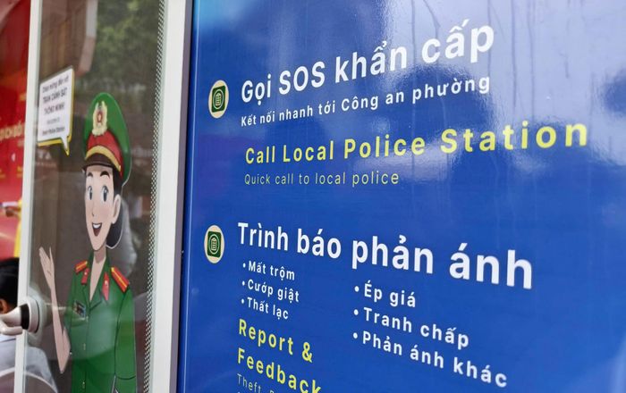 Các tính năng như trình báo, phản ánh hay gọi SOS được kỳ vọng giúp du khách nhanh chóng tiếp cận cơ quan công an khi cần thiết. Ảnh: Trung Kiên