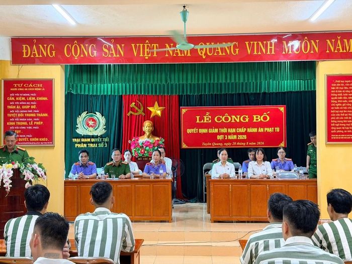 TAND tỉnh Tuyên Quang tổ chức họp xét giảm án cho phạm nhân