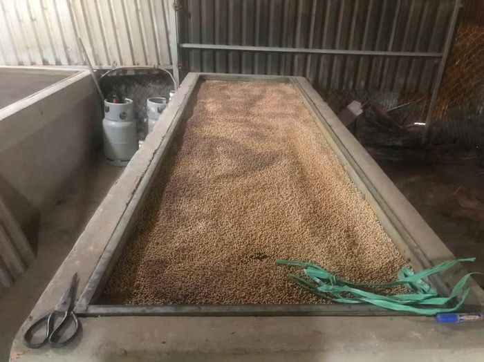 Mẻ thuốc các đối tượng vừa sản xuất, chưa kịp đóng gói.