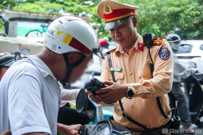 Tổ công tác kiểm soát chuyên đề nồng độ cồn.
