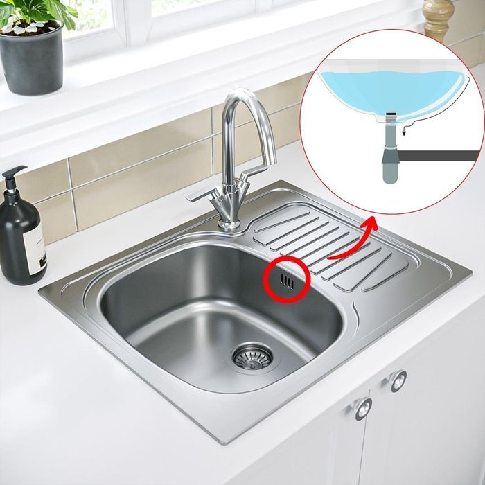 Đây chính là lỗ chống tràn (overflow opening). Ảnh minh họa.