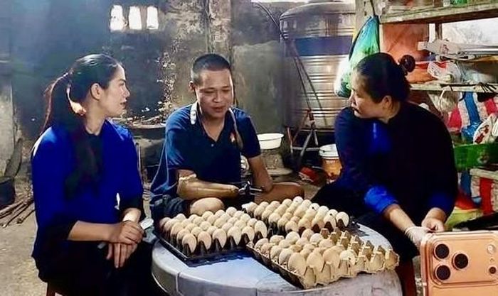  Đàn gà đẻ trứng của gia đình anh Phạm Thế Quý, xóm Vò Đáo, xã Hoà An nuôi theo phương thức hữu cơ cho chất lượng trứng đạt chuẩn, tỷ lệ lòng đỏ cao, hương vị trứng thơm ngon được khách hàng ưa dùng. 