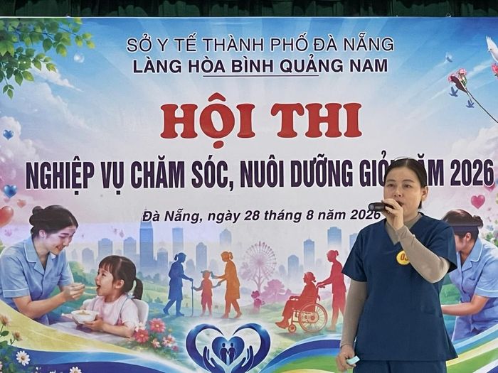 Các nội dung thi được xây dựng gắn với những tình huống và yêu cầu thực tế trong công tác chăm sóc, nuôi dưỡng tại đơn vị.