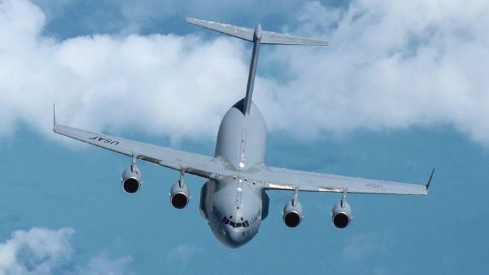 Máy bay C-17. Ảnh Không quân Mỹ