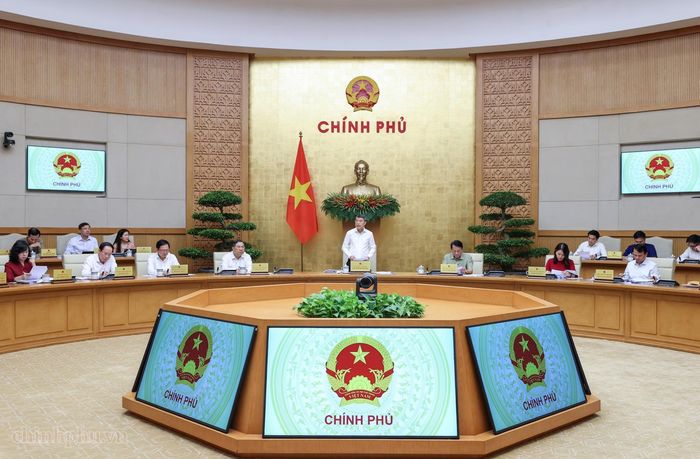 Thủ tướng Lê Minh Hưng chủ trì Phiên họp Chính phủ chuyên đề xây dựng pháp luật tháng 8. (Ảnh: chinhphu.vn)