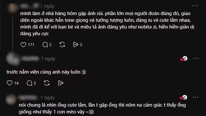 Chia sẻ của một số cư dân mạng về TikToker này ở ngoài đời.