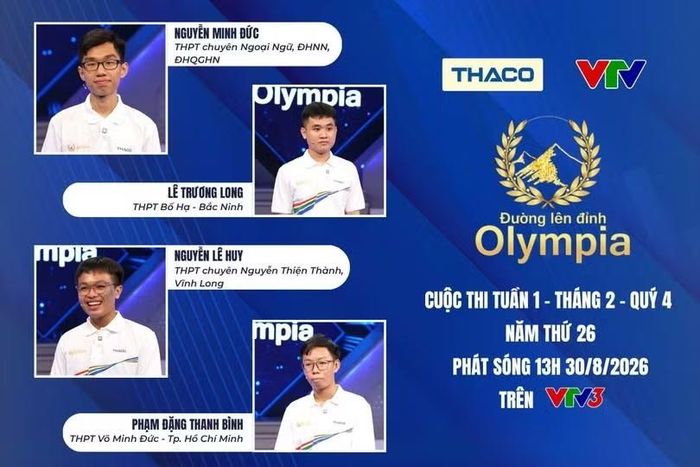 Ảnh: Fanpage Đường lên đỉnh Olympia