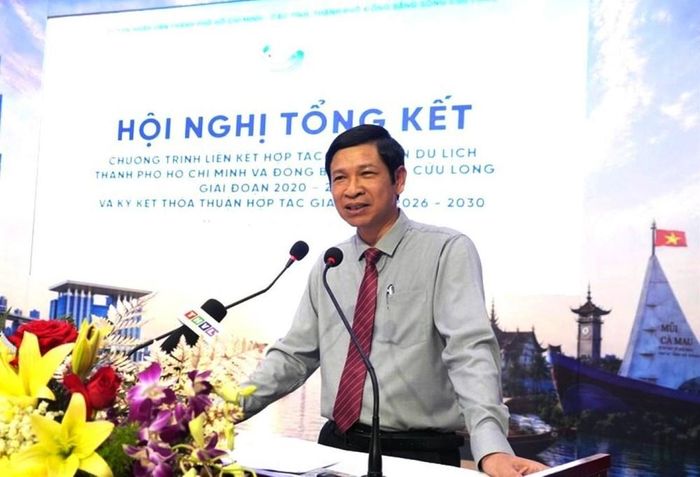 Thứ trưởng Bộ VHTTDL Hồ An Phong dự và phát biểu tại Hội nghị. Ảnh: Kiều Ngân