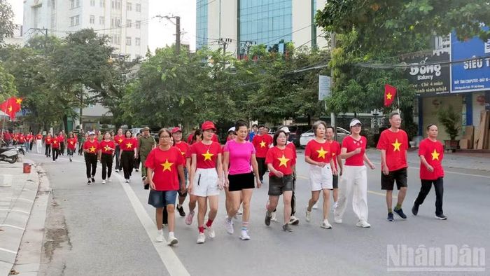 Hơn 600 người tại phường Hà Giang 1, Hà Giang 2 tham gia chương trình. (Ảnh: Khánh Toàn)