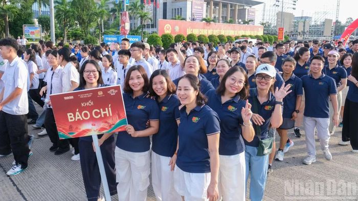 Khối Báo chí tham gia sự kiện.